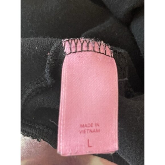 VS PINK VINTAGE Y2K FOLD OVER FLARE YOGA LEGGINGS BLING GEMSTONES RARE HTF L - Picture 8 of 12